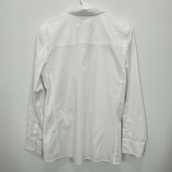J. Crew Women's Size 8 Wren slim shirt in stretch cotton poplin Preppy Chic NWT - Picture 3 of 10